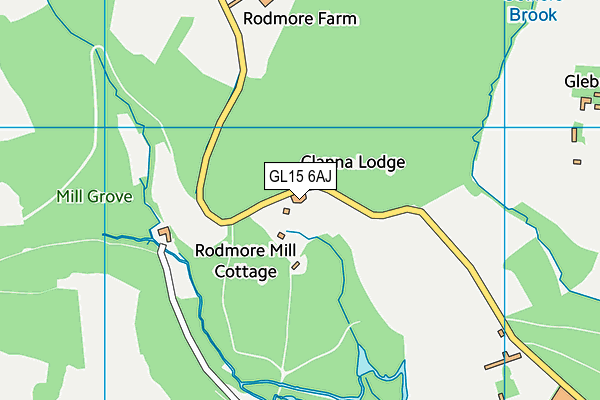 GL15 6AJ map - OS VectorMap District (Ordnance Survey)