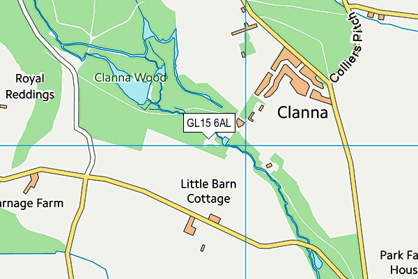 GL15 6AL map - OS VectorMap District (Ordnance Survey)