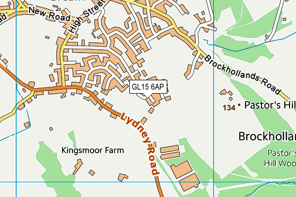 GL15 6AP map - OS VectorMap District (Ordnance Survey)