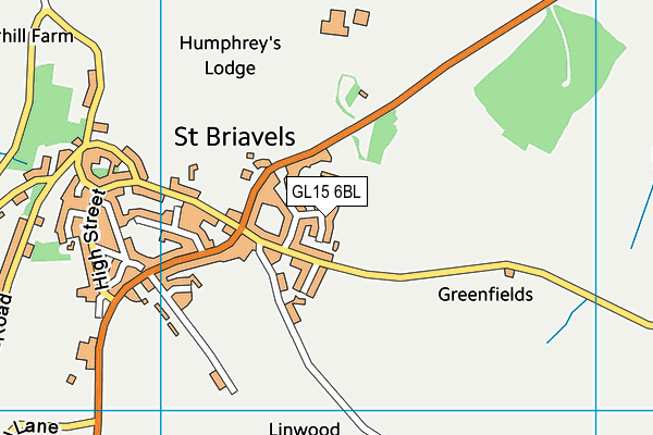 GL15 6BL map - OS VectorMap District (Ordnance Survey)