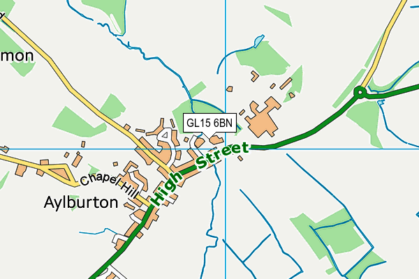 GL15 6BN map - OS VectorMap District (Ordnance Survey)