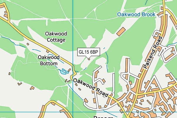 GL15 6BP map - OS VectorMap District (Ordnance Survey)