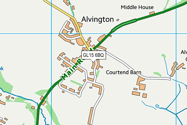GL15 6BQ map - OS VectorMap District (Ordnance Survey)