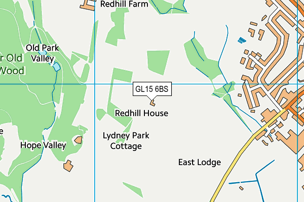 GL15 6BS map - OS VectorMap District (Ordnance Survey)