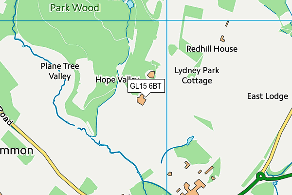 GL15 6BT map - OS VectorMap District (Ordnance Survey)