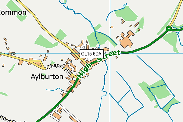 GL15 6DA map - OS VectorMap District (Ordnance Survey)