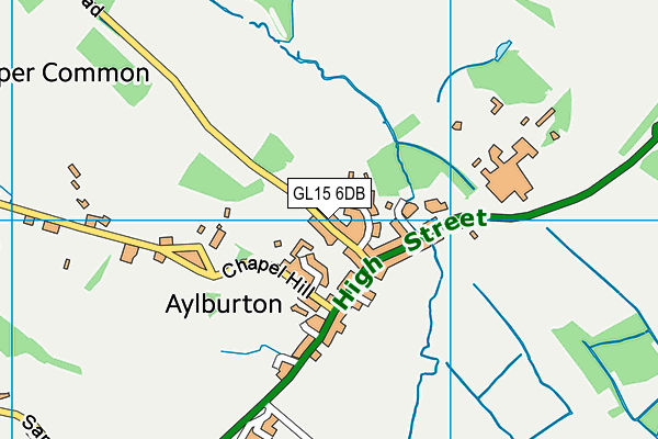 Aylburton Church of England Primary School map (GL15 6DB) - OS VectorMap District (Ordnance Survey)