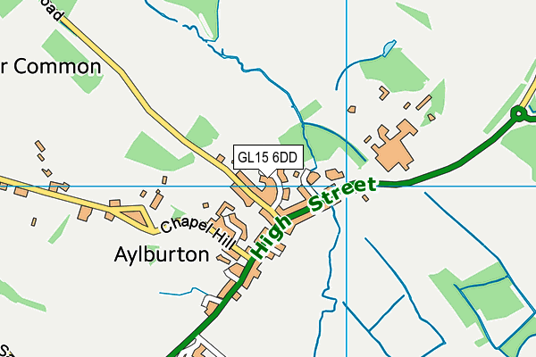GL15 6DD map - OS VectorMap District (Ordnance Survey)