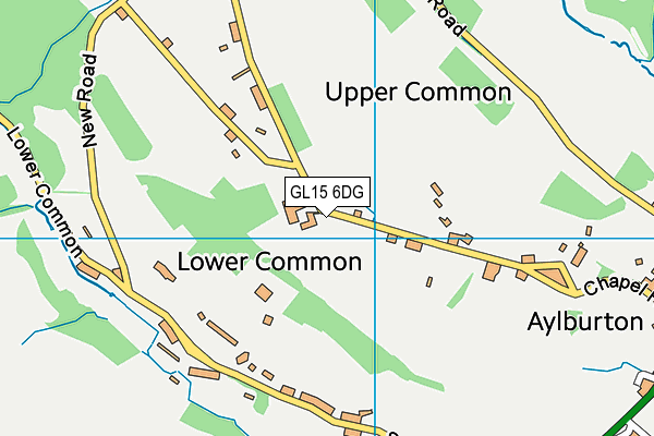 GL15 6DG map - OS VectorMap District (Ordnance Survey)