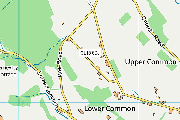 GL15 6DJ map - OS VectorMap District (Ordnance Survey)