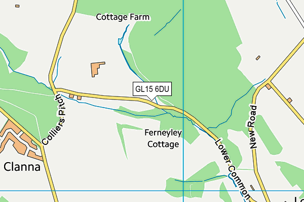 GL15 6DU map - OS VectorMap District (Ordnance Survey)