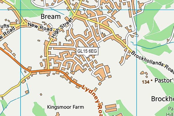 GL15 6EG map - OS VectorMap District (Ordnance Survey)