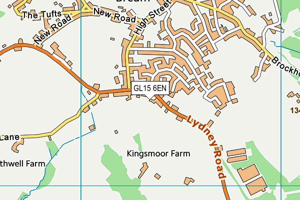 GL15 6EN map - OS VectorMap District (Ordnance Survey)