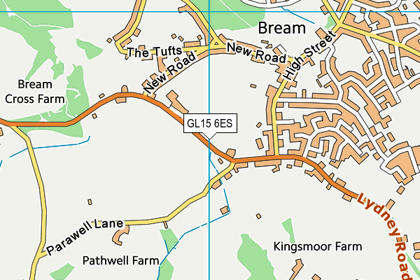 GL15 6ES map - OS VectorMap District (Ordnance Survey)