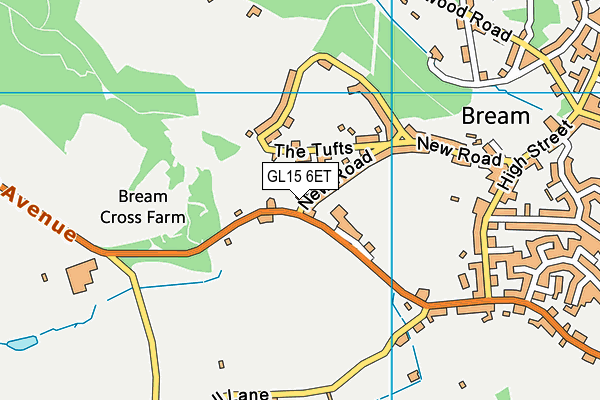 GL15 6ET map - OS VectorMap District (Ordnance Survey)