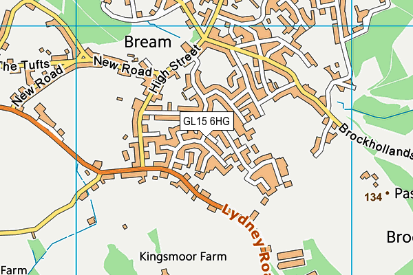 GL15 6HG map - OS VectorMap District (Ordnance Survey)