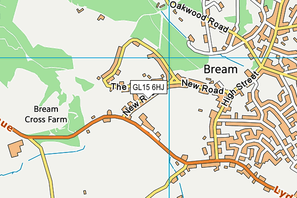 GL15 6HJ map - OS VectorMap District (Ordnance Survey)