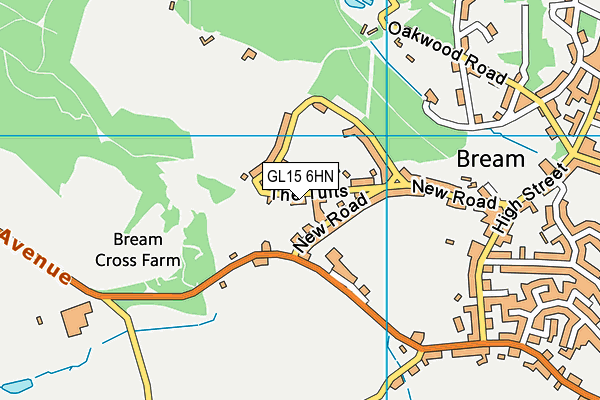 GL15 6HN map - OS VectorMap District (Ordnance Survey)