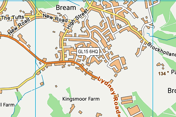 GL15 6HQ map - OS VectorMap District (Ordnance Survey)