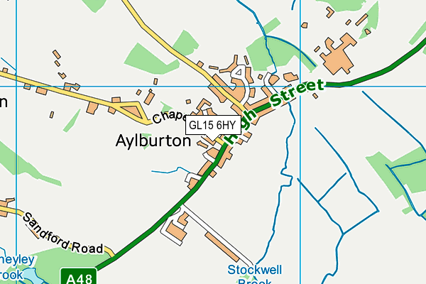 GL15 6HY map - OS VectorMap District (Ordnance Survey)