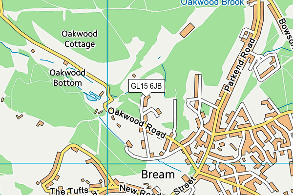 GL15 6JB map - OS VectorMap District (Ordnance Survey)