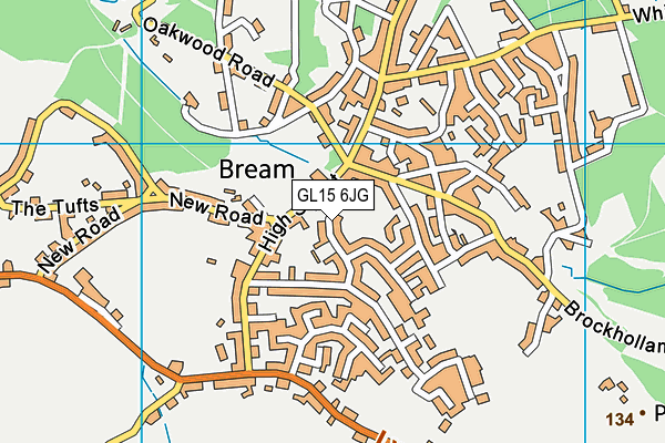 GL15 6JG map - OS VectorMap District (Ordnance Survey)