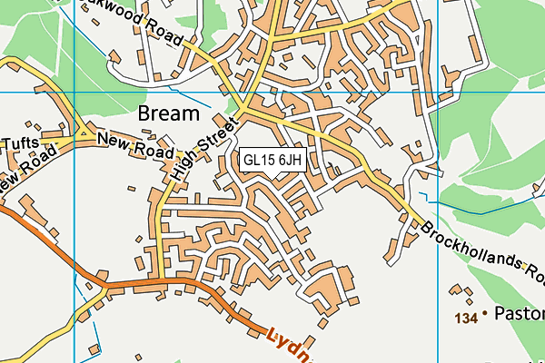 GL15 6JH map - OS VectorMap District (Ordnance Survey)