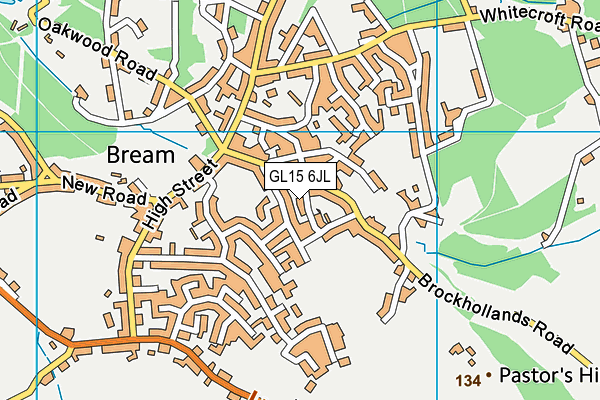 GL15 6JL map - OS VectorMap District (Ordnance Survey)