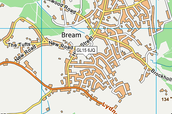 GL15 6JQ map - OS VectorMap District (Ordnance Survey)