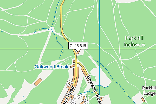 GL15 6JR map - OS VectorMap District (Ordnance Survey)