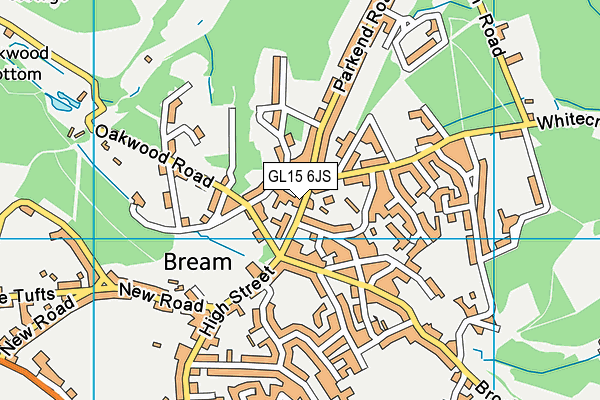 GL15 6JS map - OS VectorMap District (Ordnance Survey)