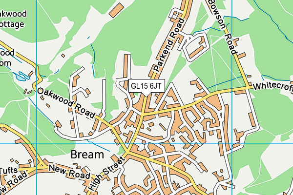 GL15 6JT map - OS VectorMap District (Ordnance Survey)