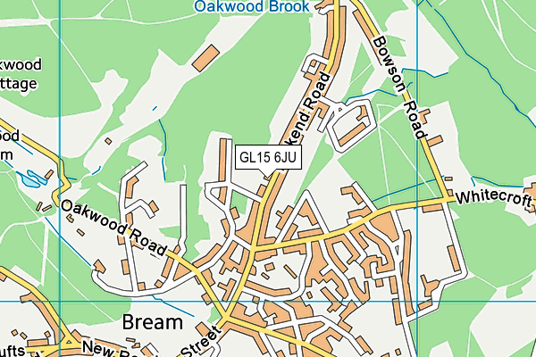 GL15 6JU map - OS VectorMap District (Ordnance Survey)
