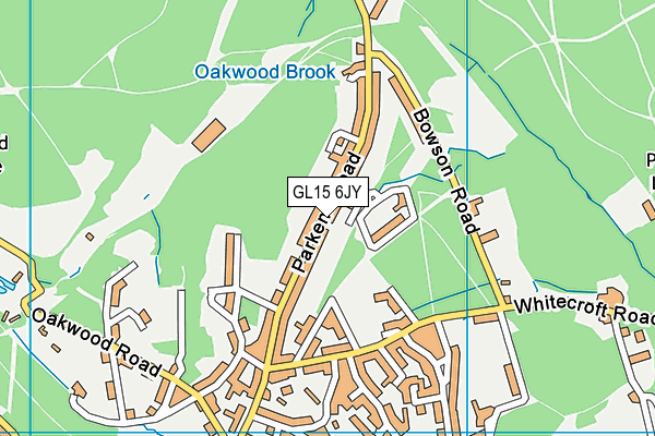 GL15 6JY map - OS VectorMap District (Ordnance Survey)