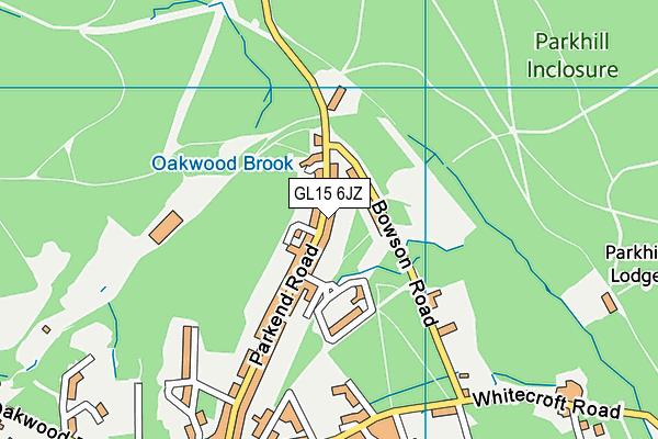 GL15 6JZ map - OS VectorMap District (Ordnance Survey)