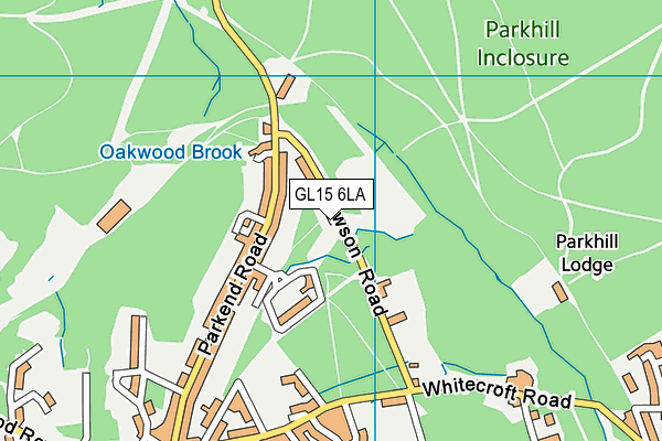 GL15 6LA map - OS VectorMap District (Ordnance Survey)