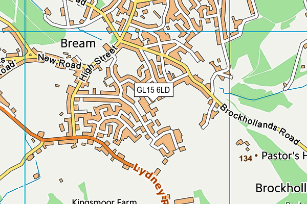 GL15 6LD map - OS VectorMap District (Ordnance Survey)