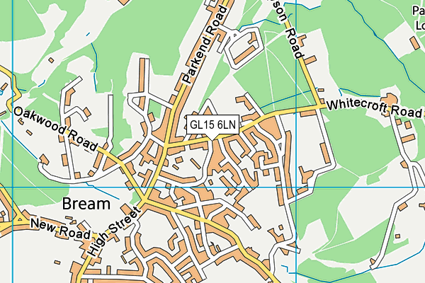 GL15 6LN map - OS VectorMap District (Ordnance Survey)