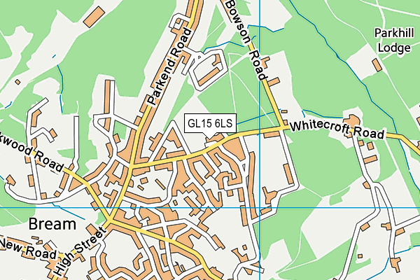 GL15 6LS map - OS VectorMap District (Ordnance Survey)