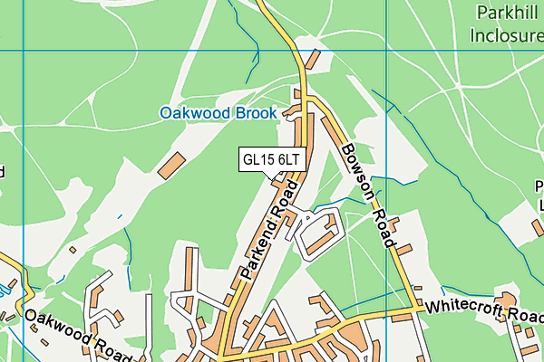 GL15 6LT map - OS VectorMap District (Ordnance Survey)