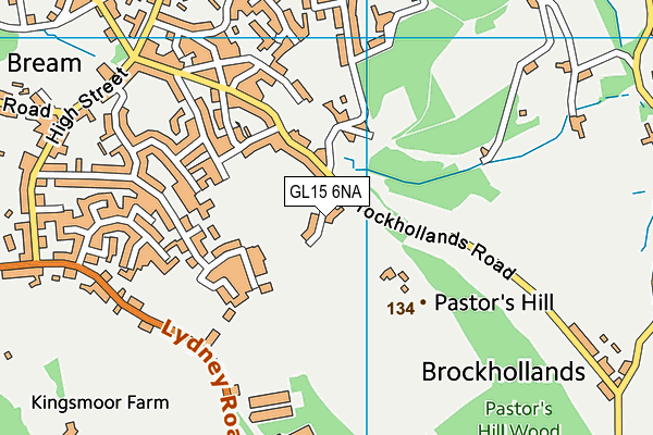 GL15 6NA map - OS VectorMap District (Ordnance Survey)