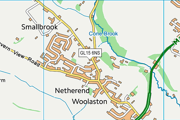 GL15 6NS map - OS VectorMap District (Ordnance Survey)