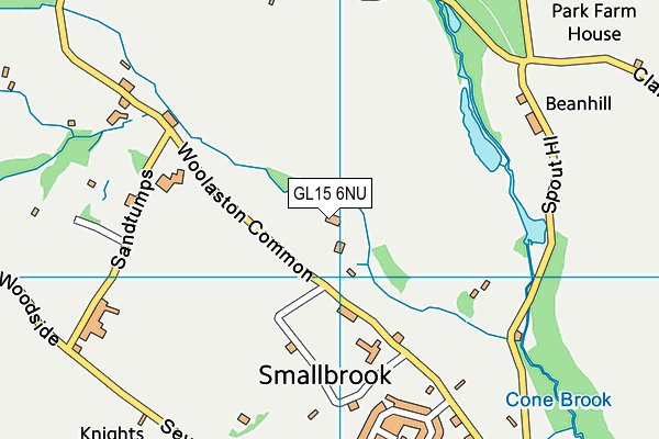 GL15 6NU map - OS VectorMap District (Ordnance Survey)