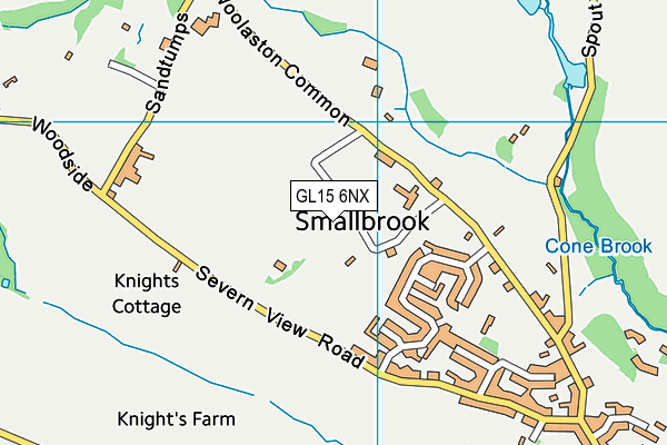 GL15 6NX map - OS VectorMap District (Ordnance Survey)