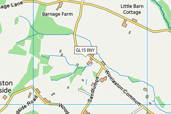 GL15 6NY map - OS VectorMap District (Ordnance Survey)