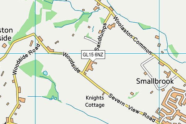 GL15 6NZ map - OS VectorMap District (Ordnance Survey)