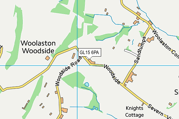 GL15 6PA map - OS VectorMap District (Ordnance Survey)