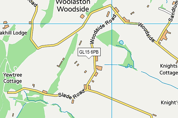 GL15 6PB map - OS VectorMap District (Ordnance Survey)