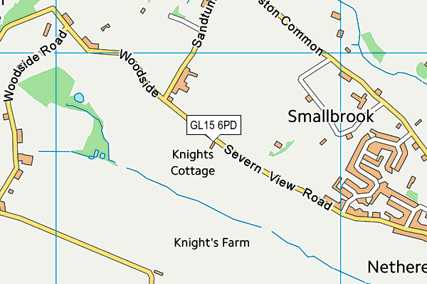 GL15 6PD map - OS VectorMap District (Ordnance Survey)