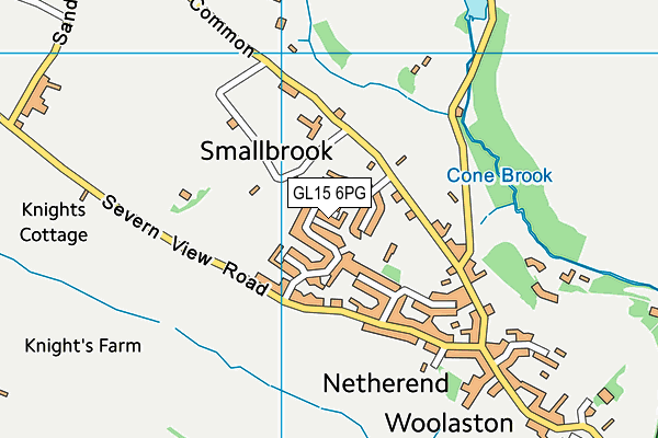 GL15 6PG map - OS VectorMap District (Ordnance Survey)